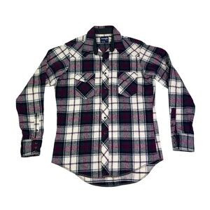 Wrangler Western Shirt Plaid Pearl Snaps X-Long Tails